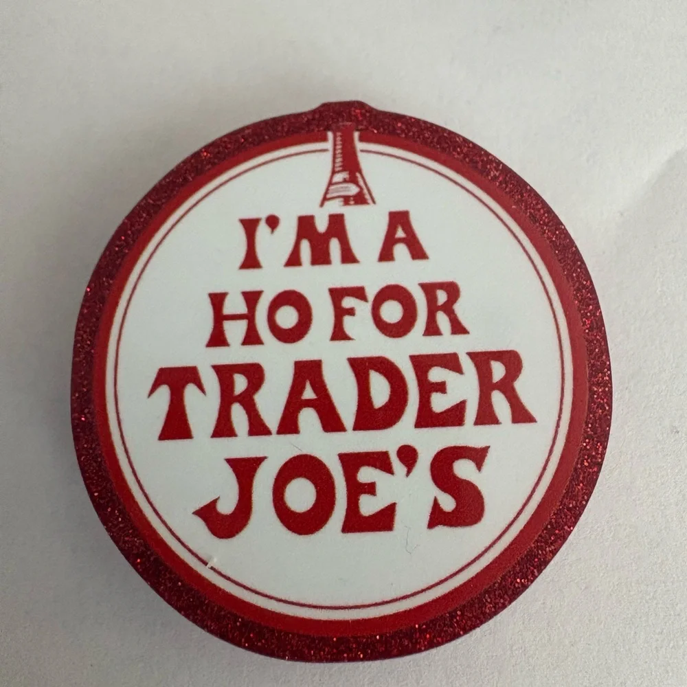 Trader Joe's Red and White Phone Grip